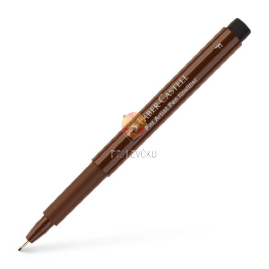 Pigmentiran tuš F rjave barve Faber-Castell Pitt Artist Pen
