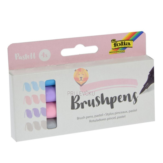Brushpens set Pastel 4 kosi