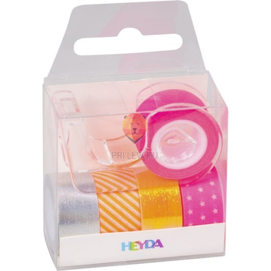 Dekorativni lepilni trakovi Neon accents oranžno pink 3mx12mm 5 kosov