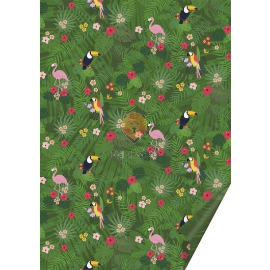 Karton z motivi Džungla 300g/m2 50x70cm 1 kos