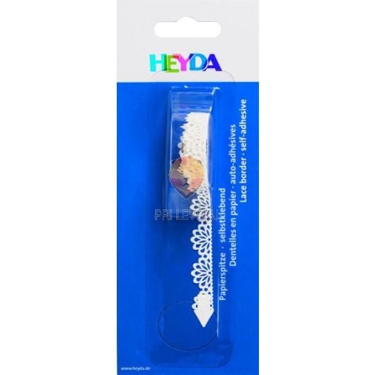 Bela papirnata samolepilna bordura Rožice 10mmx2m