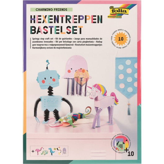 Set za izdelavo figuric iz papirja – Charming Friends 10 kosov