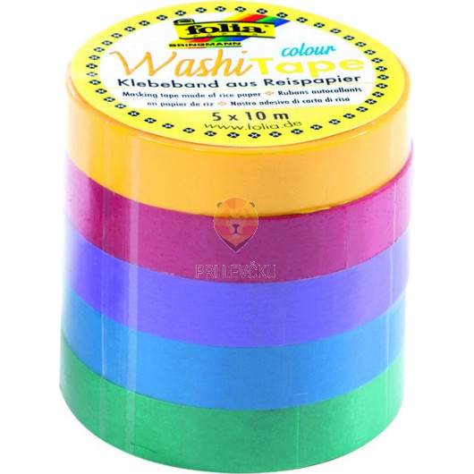 Set washi lepilnih trakov Uni basic 5 kosov