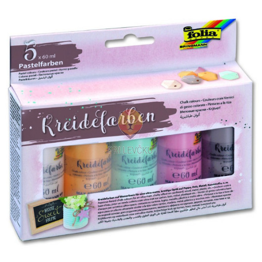 Kredne barve set 5x60ml