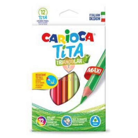 Barvice Tita trikotne maxi 12 kosov 
