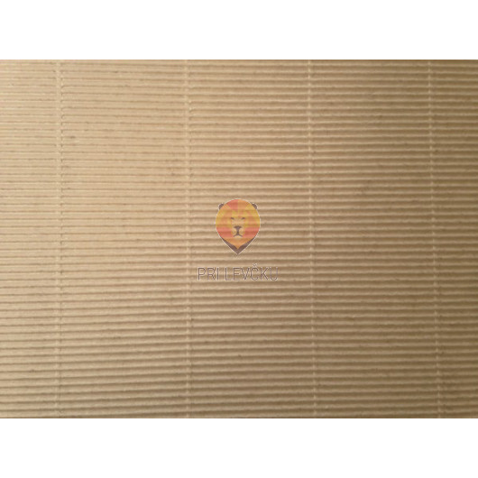 Valovita lepenka naravne barve 50x70cm 1kos