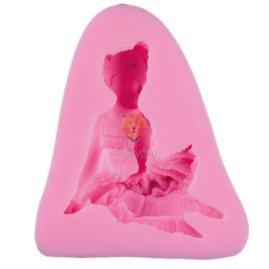 Silikonski kalup Balerina 7x6x2,5cm 1 kos