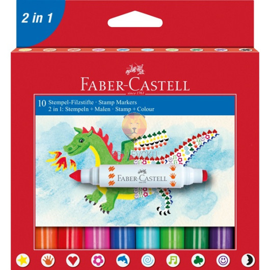 Flomastri s štampiljkami Faber-Castell 10/1