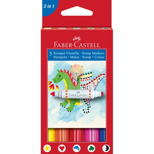 Flomastri s štampiljkami Faber-Castell 5/1