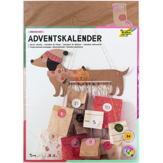 Set za izdelavo adventnega koledarja Kuža 54 kosov