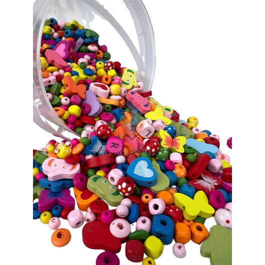 Perle lesene miks oblik in barv 300g