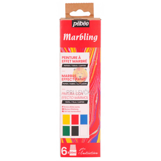 Set barv za ustvarjanje marmornega učinka Initiation 6x20ml