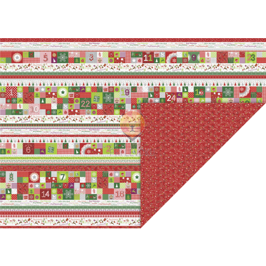 Karton motiv Božič 50x70cm 300 g/m2 1 kos