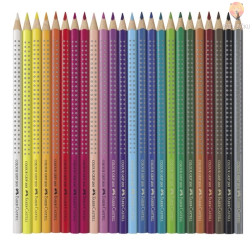 Akvarelne barvice Faber-Castell Grip v kovinski škatli 24 kosov 
