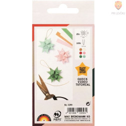 Set trakov za 25 mini quilling zvezdic Winter