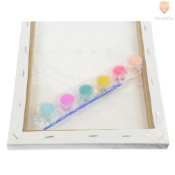 Platno pobarvanka po številkah Princeska set 20x29cm