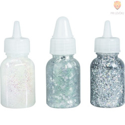 Bleščice v lepilu Space 3x30ml