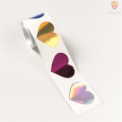 Nalepke v roli – Srčki 3 m, 48 nalepk