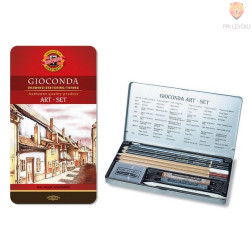 Set za risanje, skiciranje in senčenje GIOCONDA 10-delni