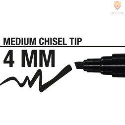 Akrilni flomaster prirezana konica debeline 4mm 1 kos