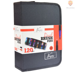 Dizajnerski markerji z dvojno konico 120 kosov Brush Dual Pen