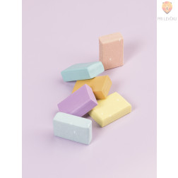 Set modelirne mase za izdelavo radirk ZGNETI IN RADIRAJ Pastel z bleščicami 6x20g
