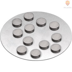 Magneti 10x2mm 12kosov srebrne barve