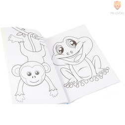 Otroška pobarvanka Colouring book 64 motivov Živali