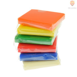 Plastelin Softy komplet različnih barv 6x62g