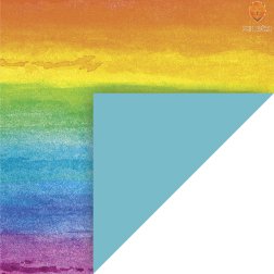 Karton z motivi Aqua mavrica 50x70cm 240g/m2 1 kos