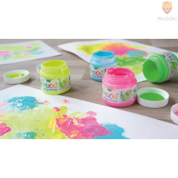 Prstne barve MUCKI neon set 4x150ml 