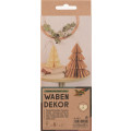 Obeski iz satovja – bež in krem smrekca 17x20cm, 11x13cm 2 kosa - image 1