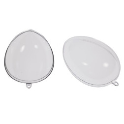 Jajce prozorno dvodelno 10cm 1 kos