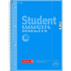 Zvezek Collegeblock s črtami spiralna vezava A4 moder 80-listni