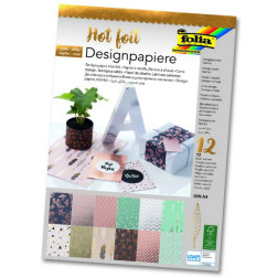 Designpaper blok Hot foil A4 12 listov
