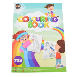 Otroška pobarvanka Colouring book 72 motivov