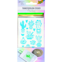 Nalepke za transferno folijo Cactus 17 kosov+3 folije