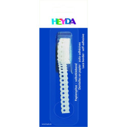 Bela papirnata samolepilna bordura Valovi 14mmx2m