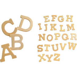 Lesena črka A-Z mala 4x3,5cm 1 kos