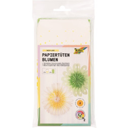 Set papirnatih vrečk za izdelavo 2 papirnatih Rož Daisy Love