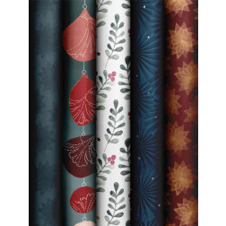 Premium zavijalni papir z različnimi motivi 70cmx200cm Star time