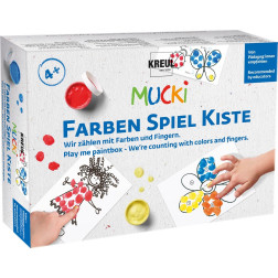 Prstne barve MUCKI set PLAY ME PAINTBOX 5x50ml modra