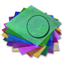 Origami papir svetleč pikast vzorec 14cmx14cm 50 listov
