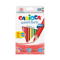 Barvice Colored pencils trikotne maxi 12 kosov 
