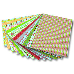 Motiv karton z vzorci "Vrt" - 50 cm x 70 cm 