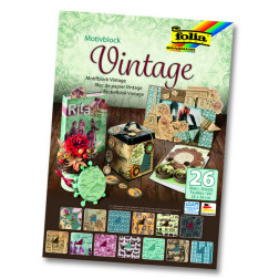 Motivblok Vintage 24cmx34cm 26 listov