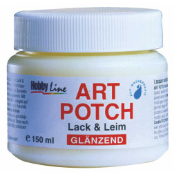Svetleč lak in lepilo za servietno tehniko ART POTCH 150 ml