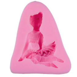Silikonski kalup Balerina 7x6x2,5cm 1 kos