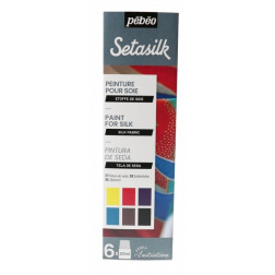 Set barv za svilo SETASILK Initiation 6x20ml