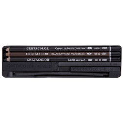 Komplet za risanje in skiciranje Charcoal Pocket set 7 kosov